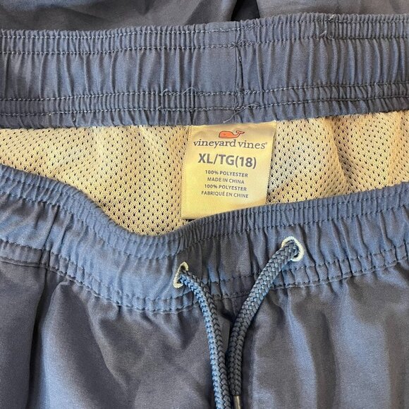 Vineyard Vines Boy's Patchwork Panel Chappy Swim Trunks - Size XL (18) - Picture 4 of 4